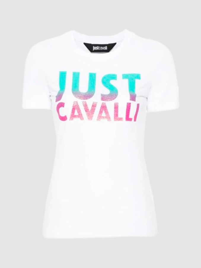T-Shirt Woman White Just Cavalli