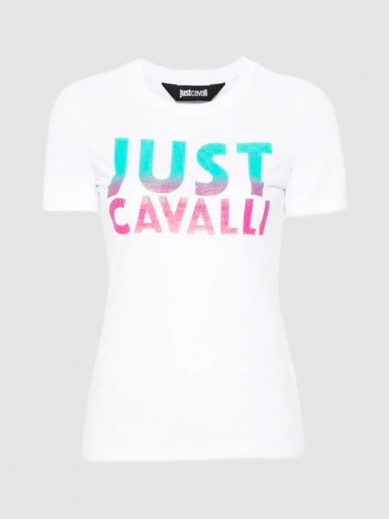 T-Shirt Woman Just Cavalli White - 76PAHE12.1 - Mellmak