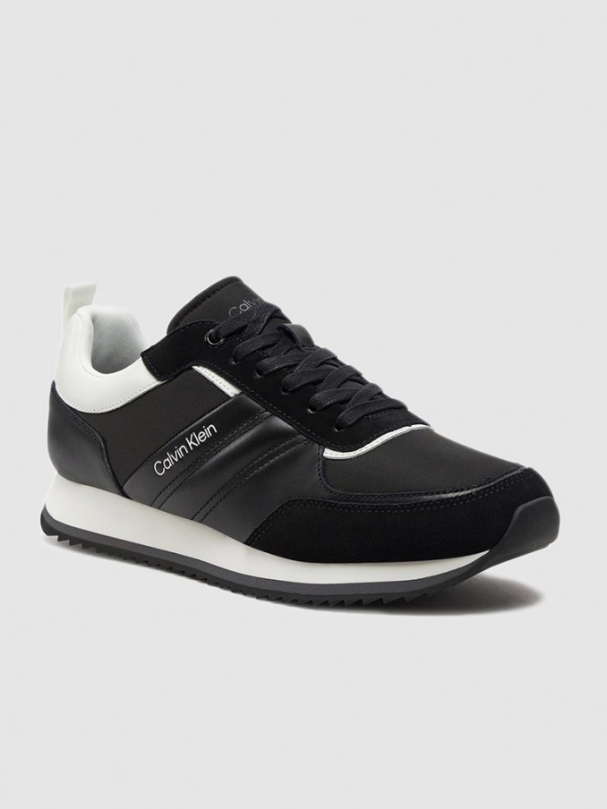 Tenis Hombre Negro Calvin Klein