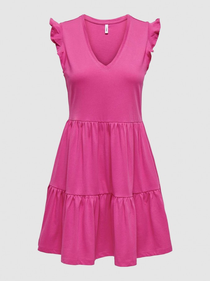Vestido Mujer Rosa Only