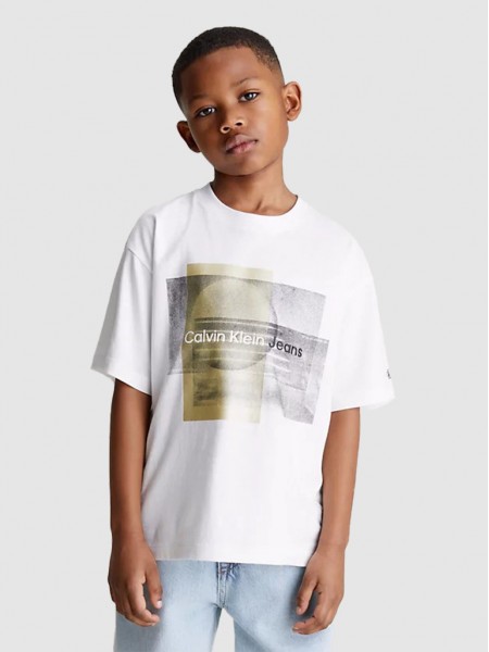 T-Shirt Menino Graphic Calvin Klein