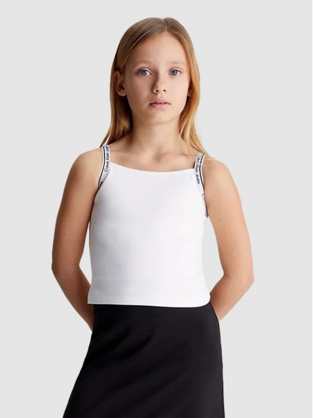 Shirt Girl White Calvin Klein