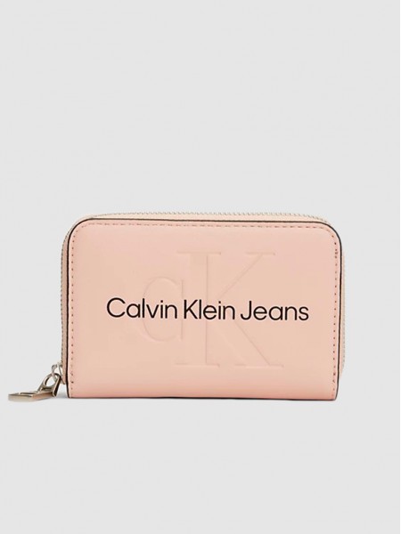 Billetera Mujer Rosa Calvin Klein
