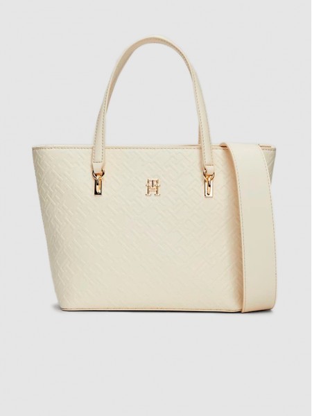 Tote Bags Woman Cream Tommy Jeans
