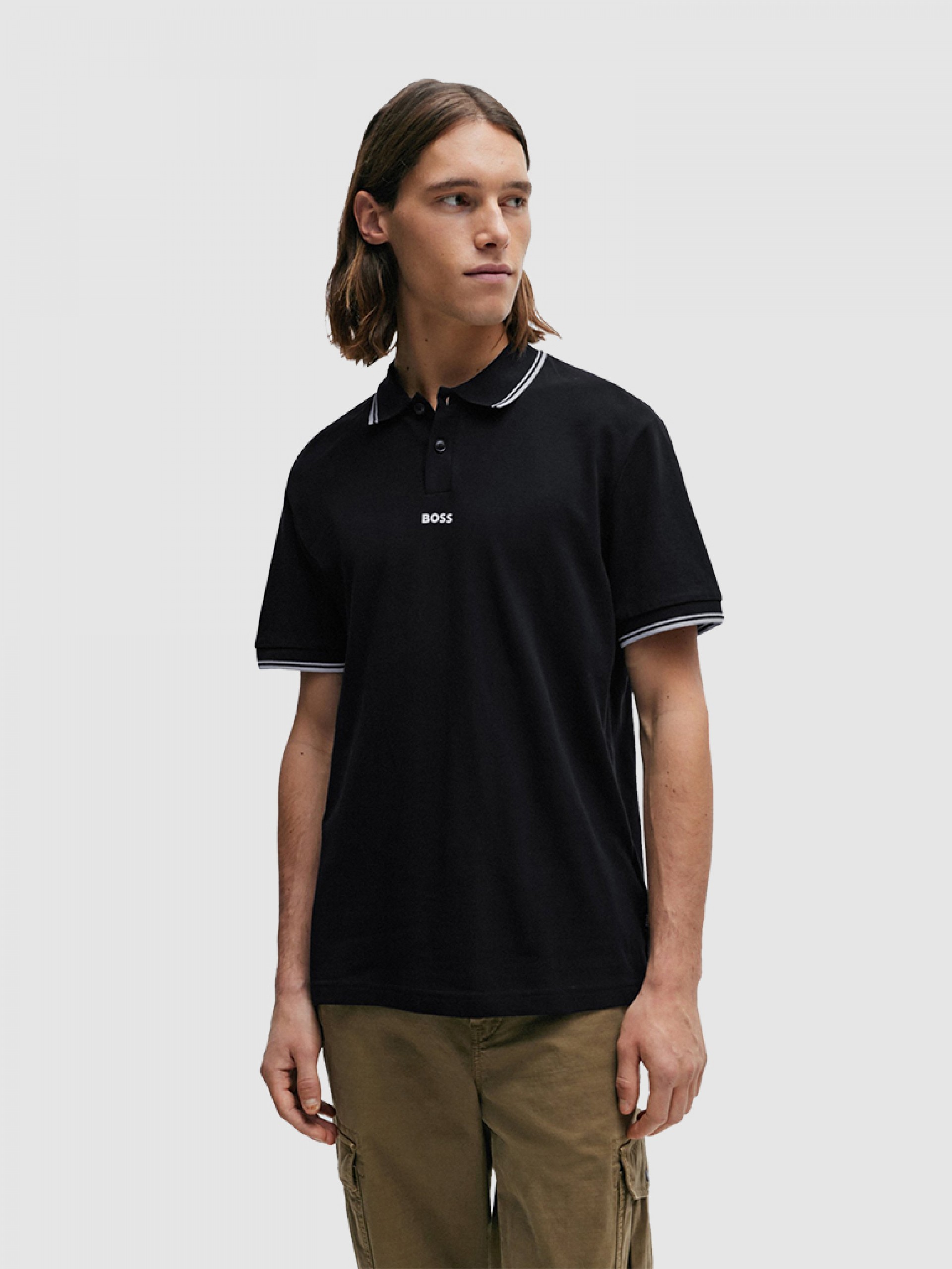 Polo Shirt Man Boss Orange