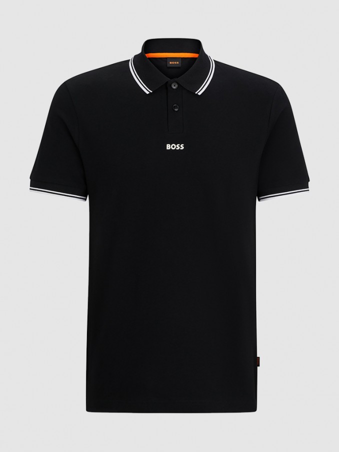 Polo Shirt Man Boss Orange