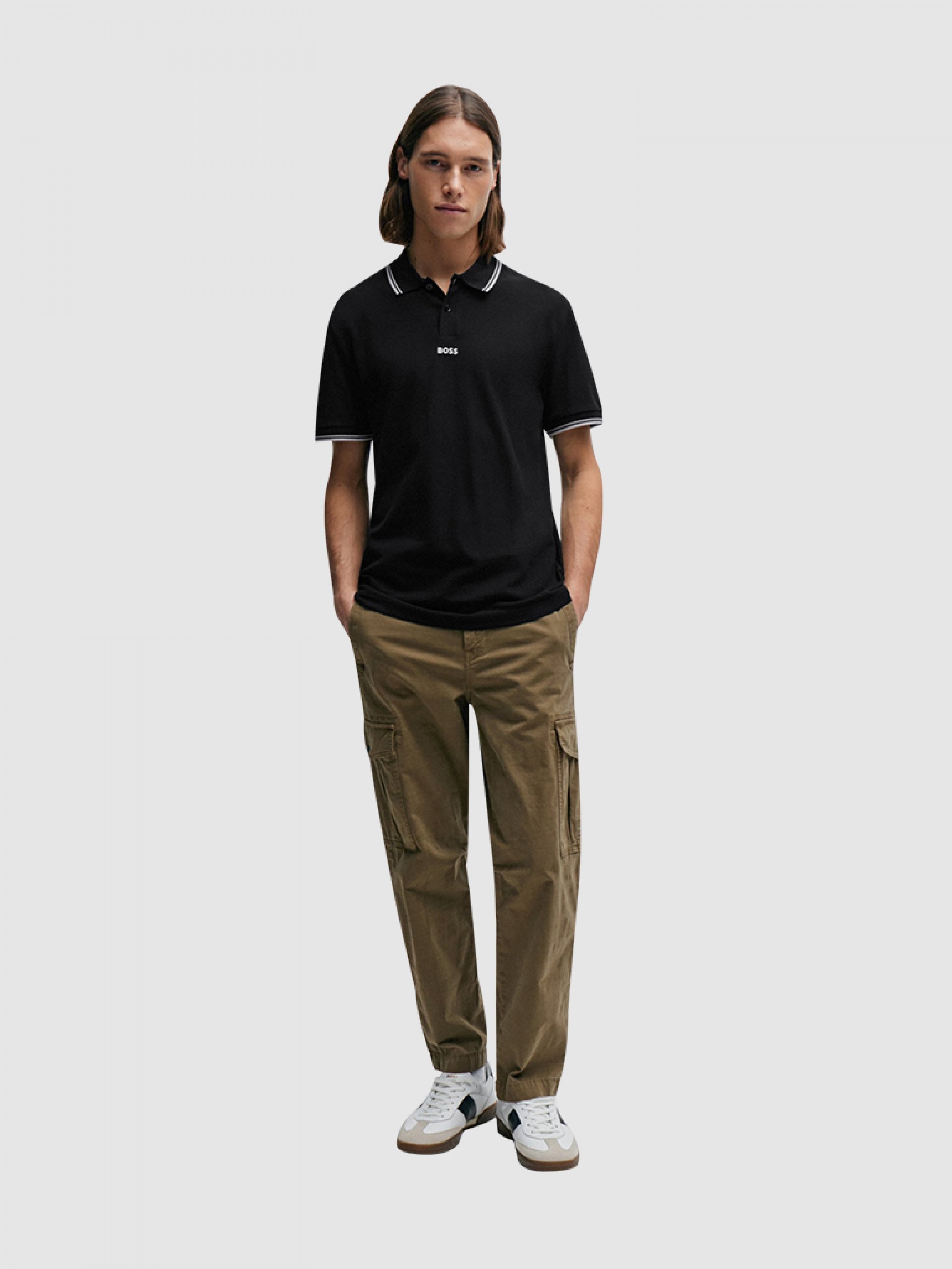 Polo Shirt Man Boss Orange