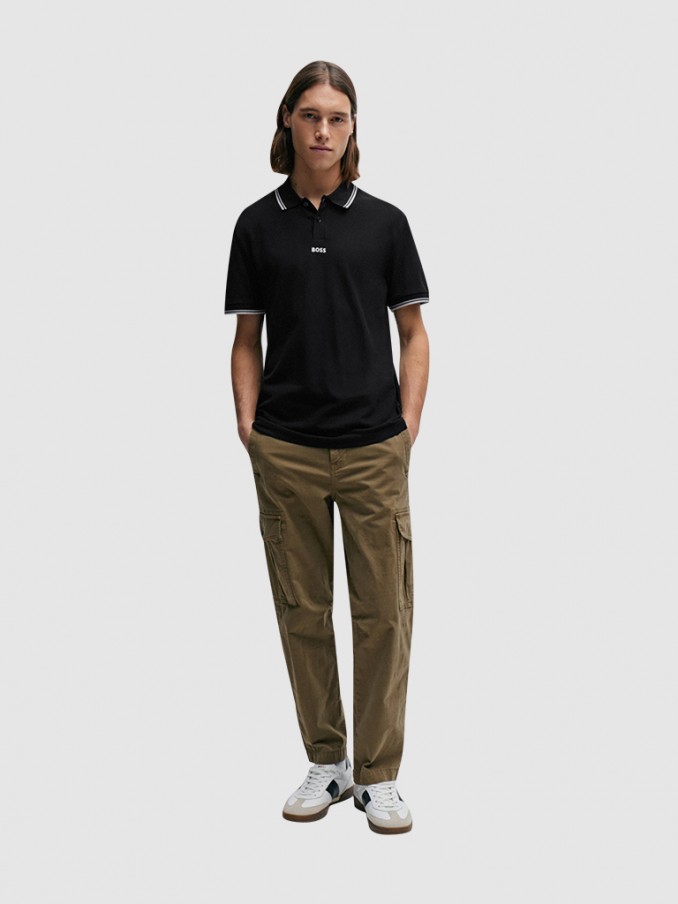 Polo Shirt Man Boss Orange