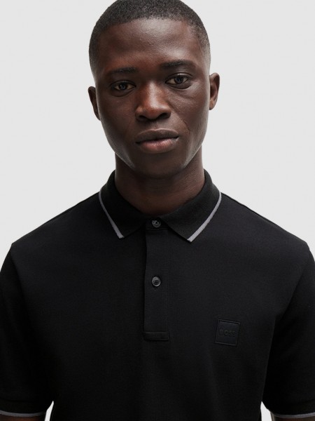 Polo Shirt Man Boss Orange