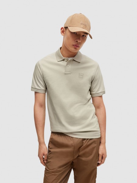 Polo Hombre Beige Boss