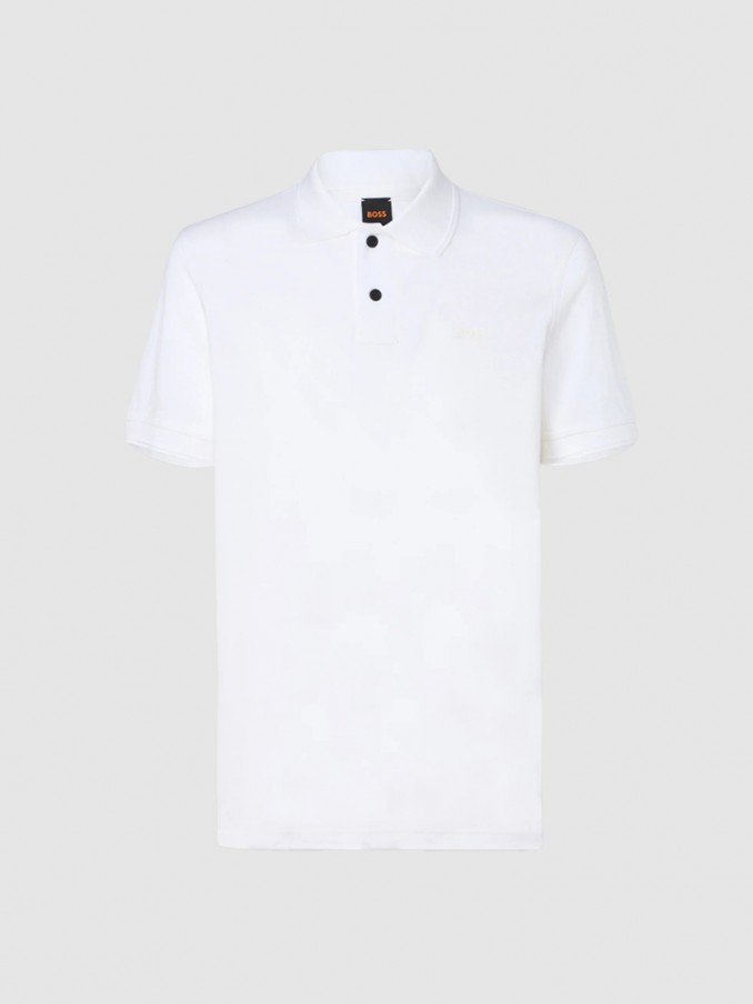 Polo Shirt Man Boss Orange