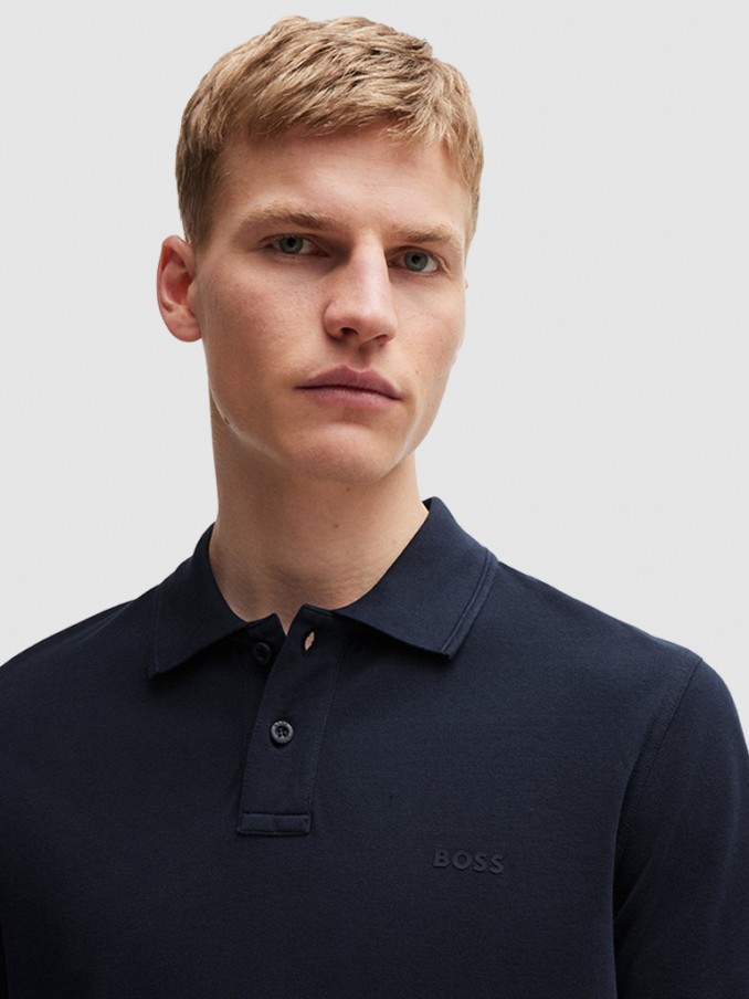 Polo Shirt Man Boss Orange