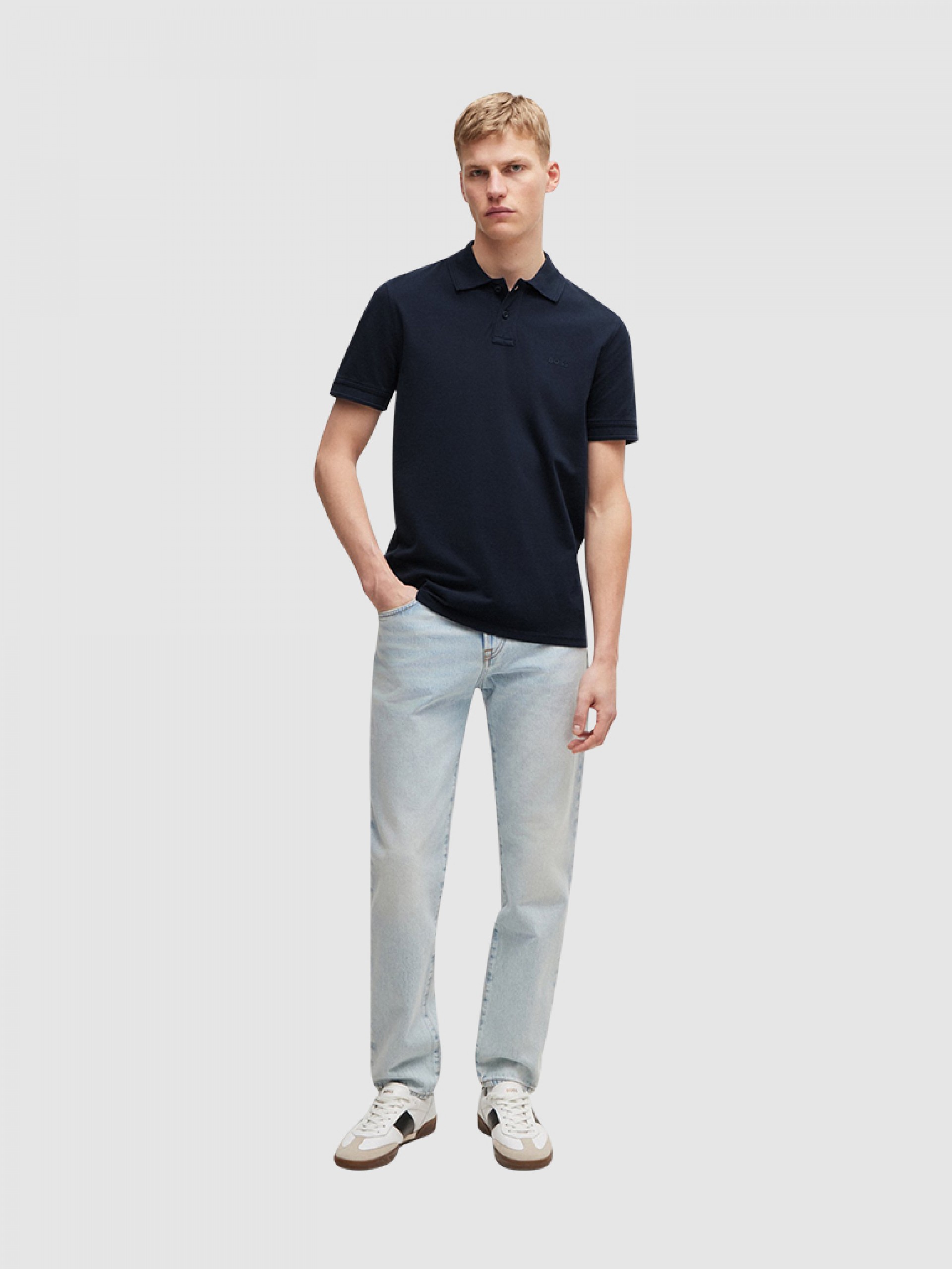 Polo Shirt Man Boss Orange