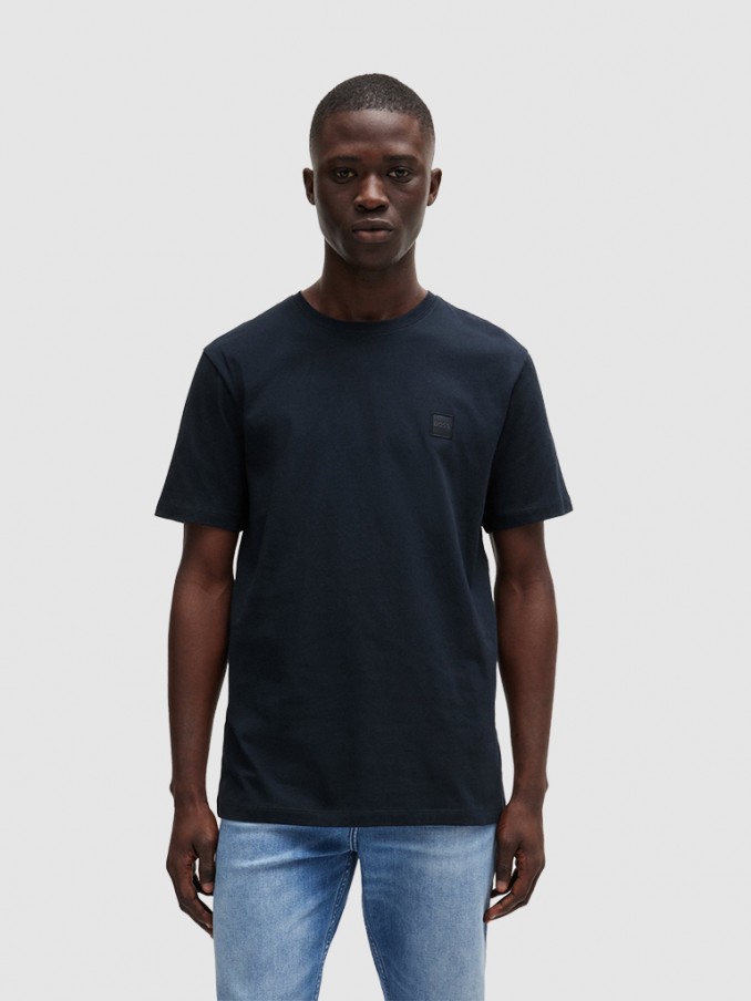 T-Shirt Man Dark Blue Boss