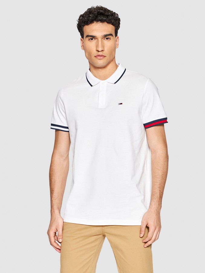 Polo Hombre Blanco Tommy Jeans