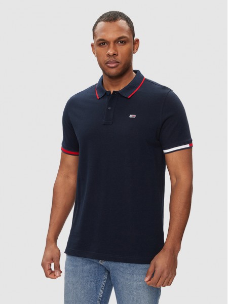 Polo Hombre Azul Oscuro Tommy Jeans