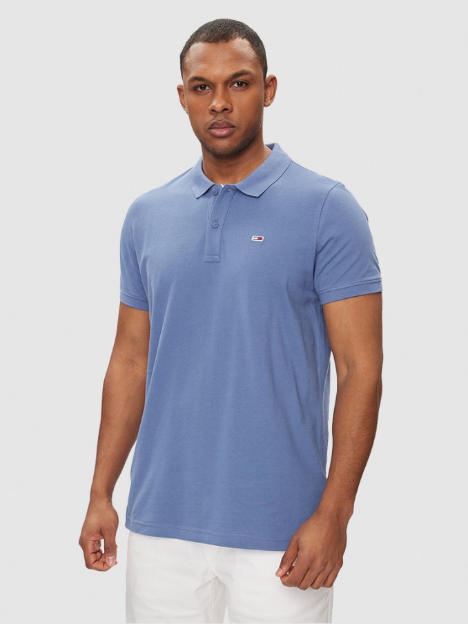Polo Shirt Man Blue Tommy Jeans