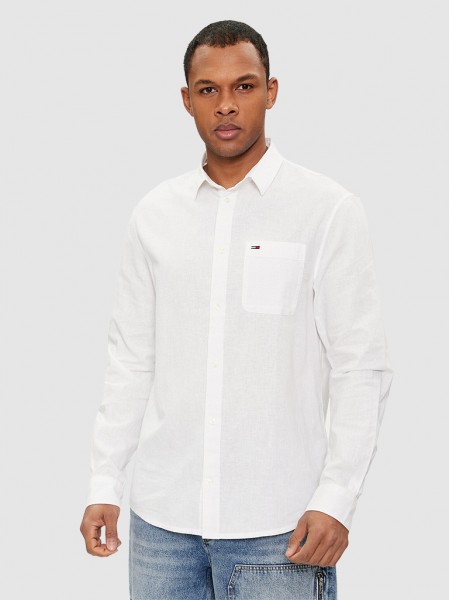 Camisa Hombre Blanco Tommy Jeans