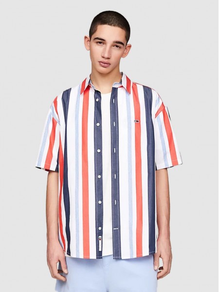 Camisa Hombre Multicolor Tommy Jeans