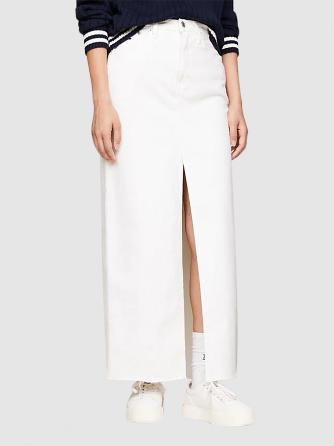 Skirt Woman White Tommy Jeans