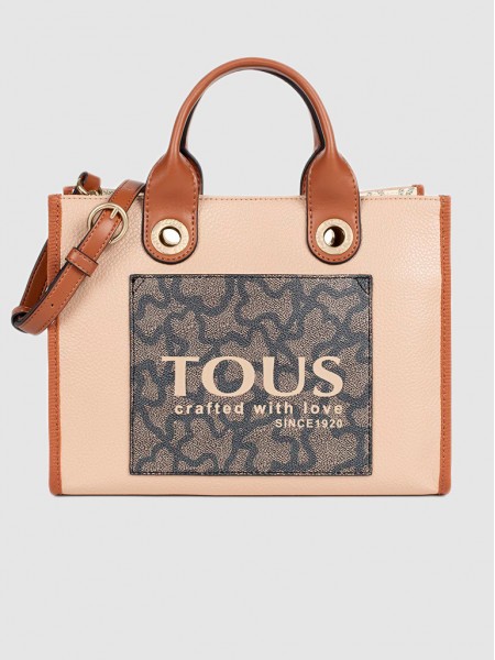 Tote Bags Woman Taupe Tous