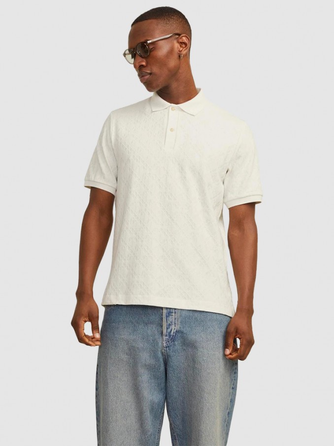 Polo Shirt Man Cream Jack & Jones