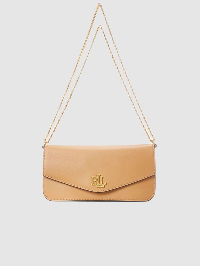 Bolsos de Hombro Mujer Beige Polo Ralph Lauren