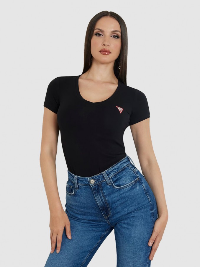 T-Shirt Woman Black Guess
