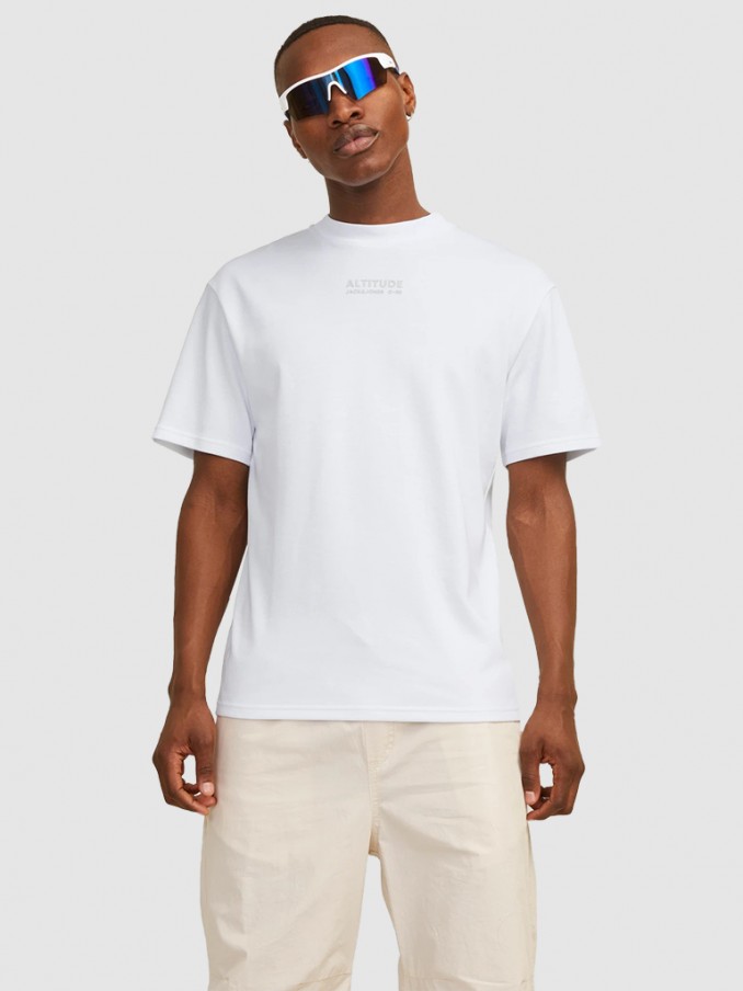 T-Shirt Man White Jack & Jones