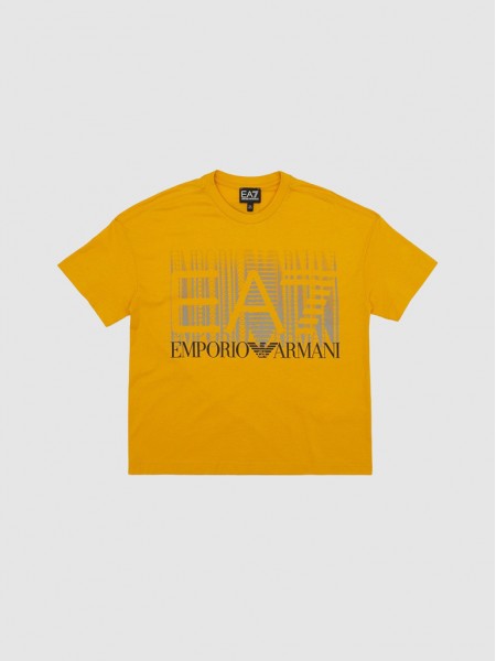 Camiseta Nio Amarillo Ea7 Emporio Armani