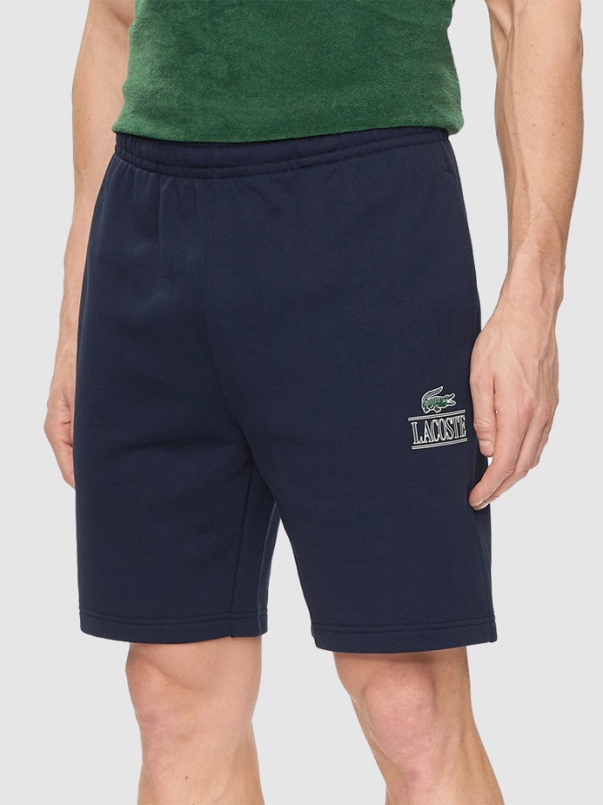 Shorts Man Navy Blue Lacoste