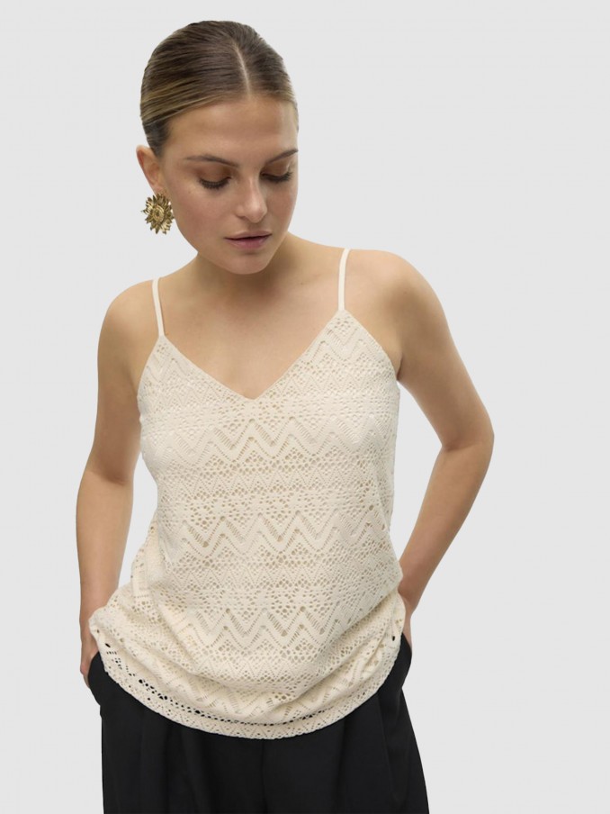 Shirt Woman Cream Vero Moda