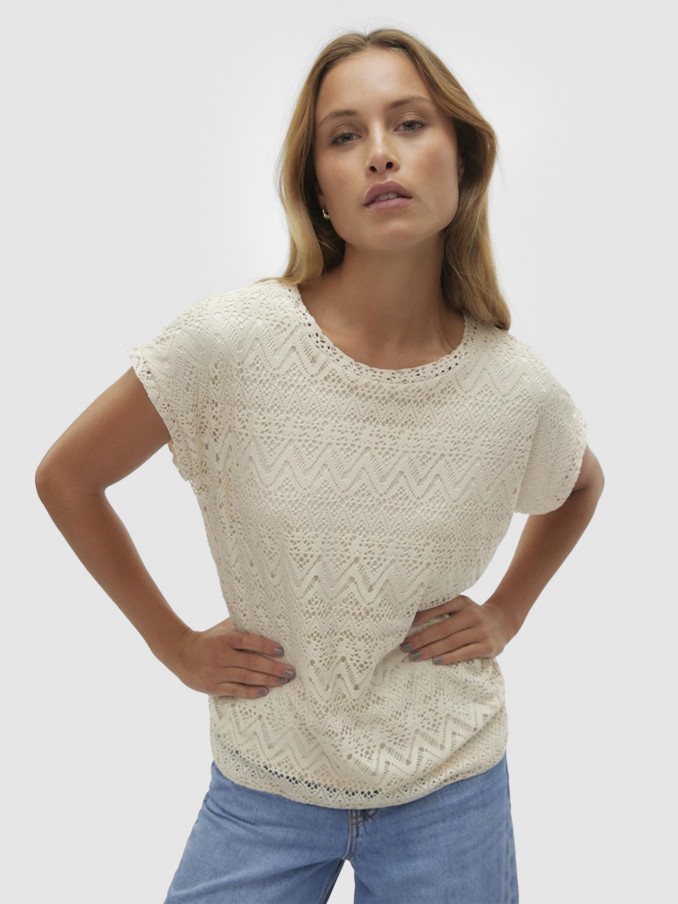 Shirt Woman Cream Vero Moda