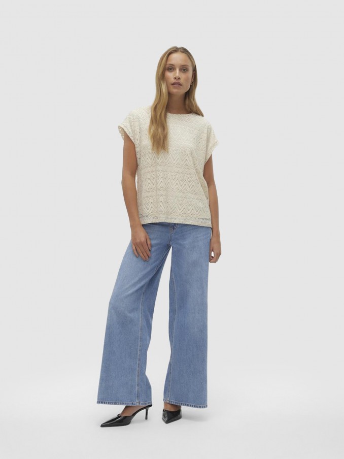 Shirt Woman Cream Vero Moda