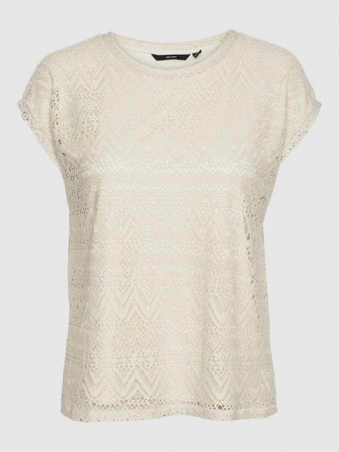 Shirt Woman Cream Vero Moda