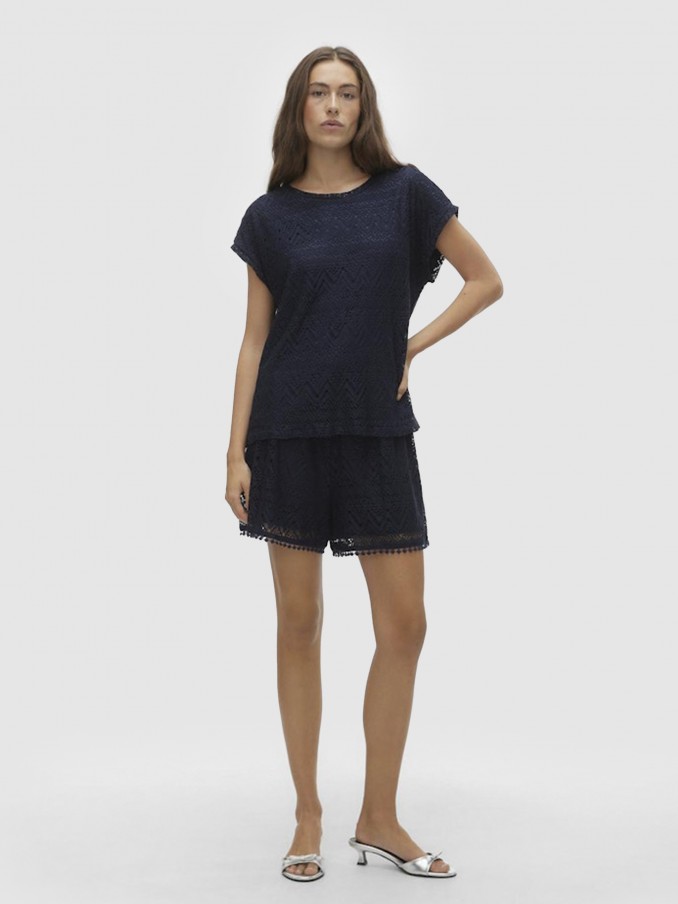 Shirt Woman Navy Blue Vero Moda