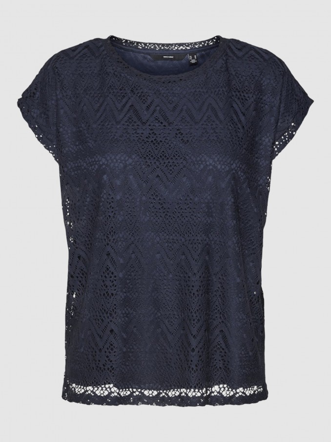 Shirt Woman Navy Blue Vero Moda