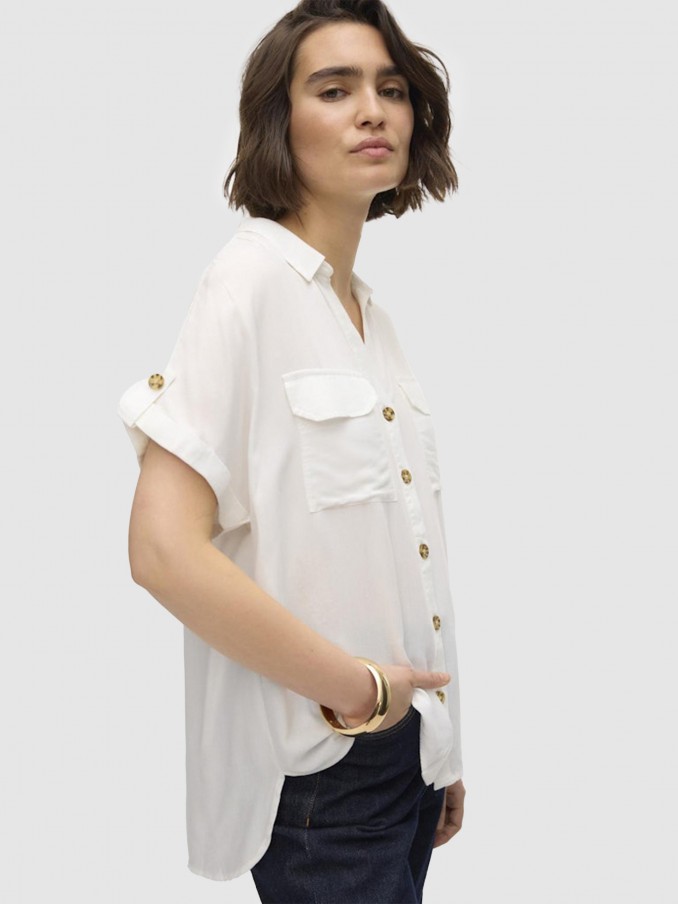 Camisa Mujer Blanco Vero Moda