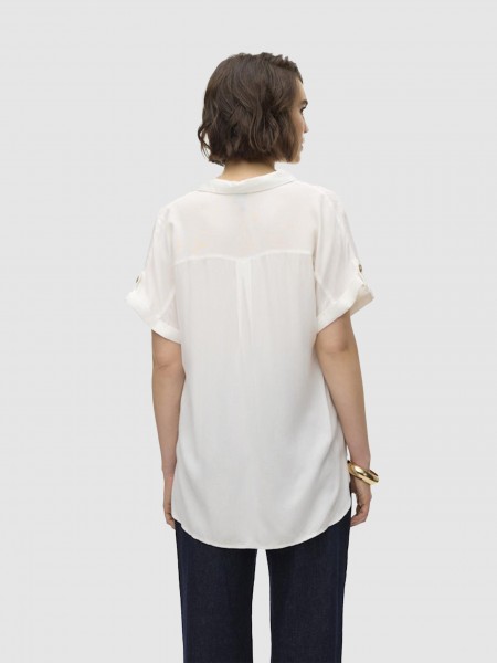Camisa Mulher Vmbumpy Ss Vero Moda