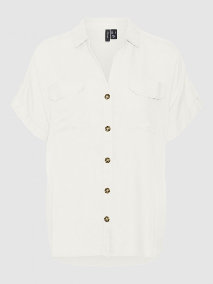Camisa Mujer Blanco Vero Moda