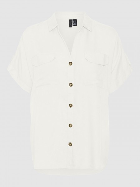 Camisa Mulher Vmbumpy Ss Vero Moda