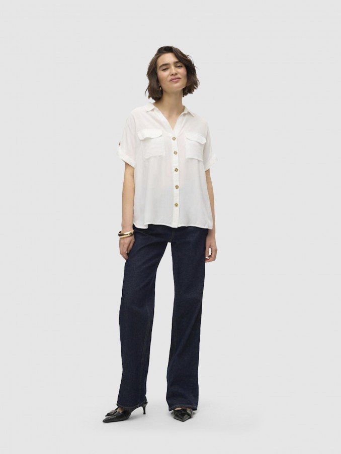 Camisa Mujer Blanco Vero Moda