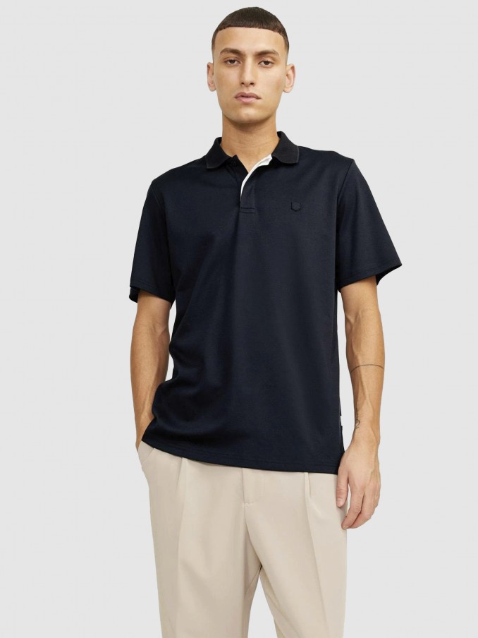 Polo Shirt Man Dark Blue Jack & Jones