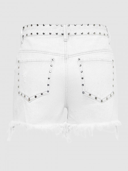 Calcao Mulher Onlpacy Hw Studded Dnm Shorts Bj Only