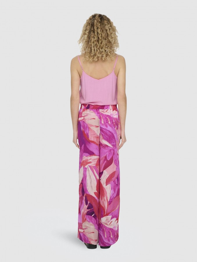 Pantalones Mujer Florales Only