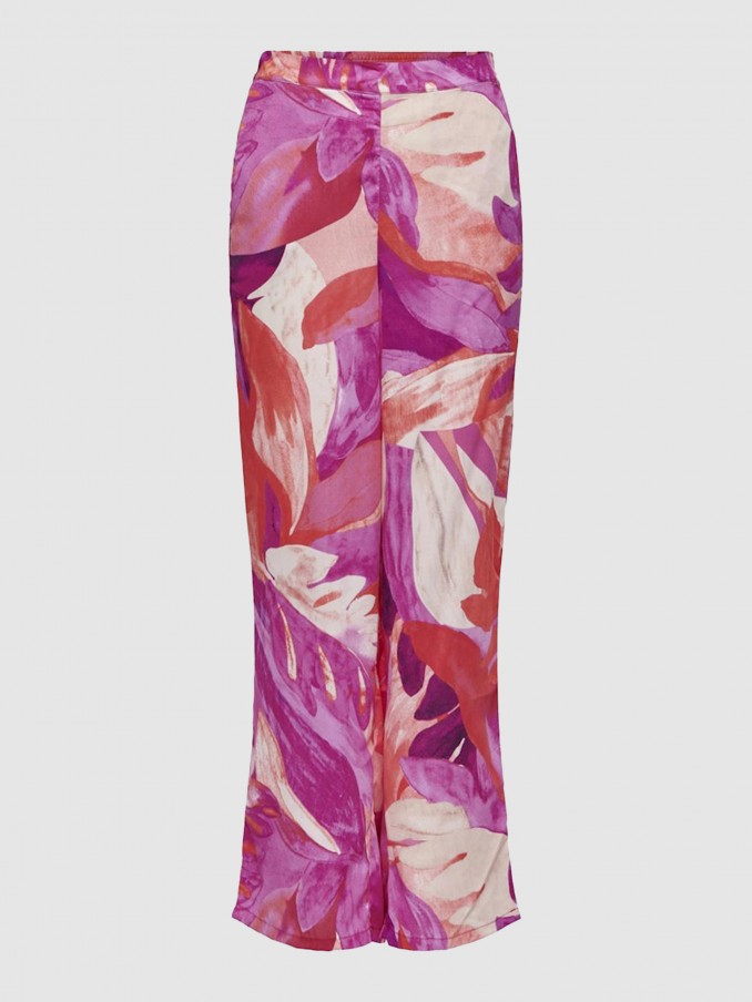 Pantalones Mujer Florales Only