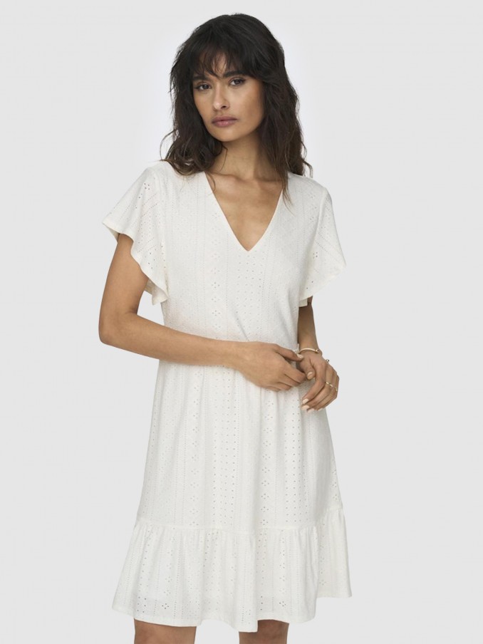 Vestido Mujer Blanco Only