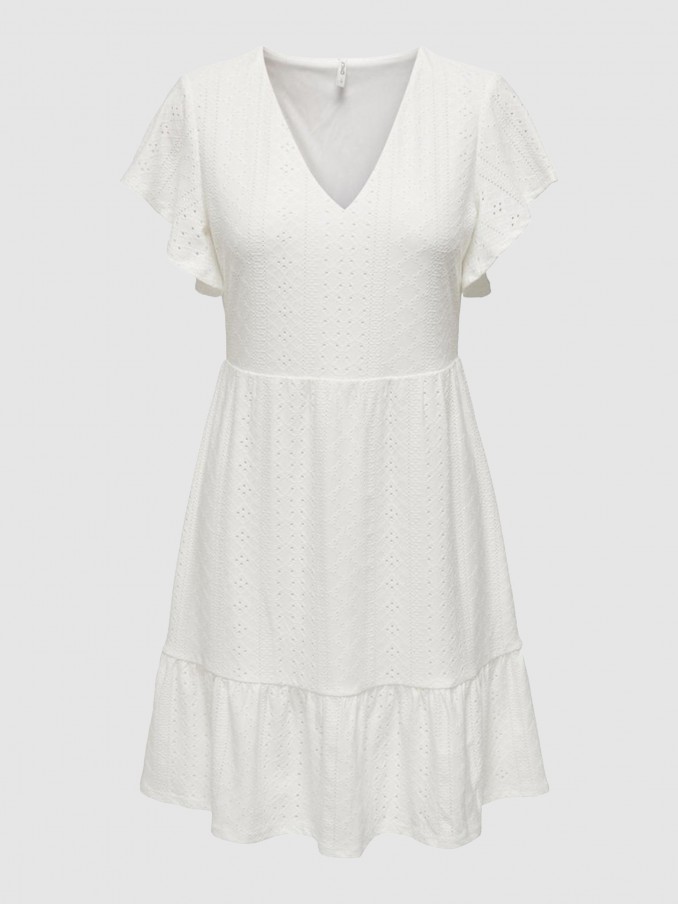 Vestido Mujer Blanco Only