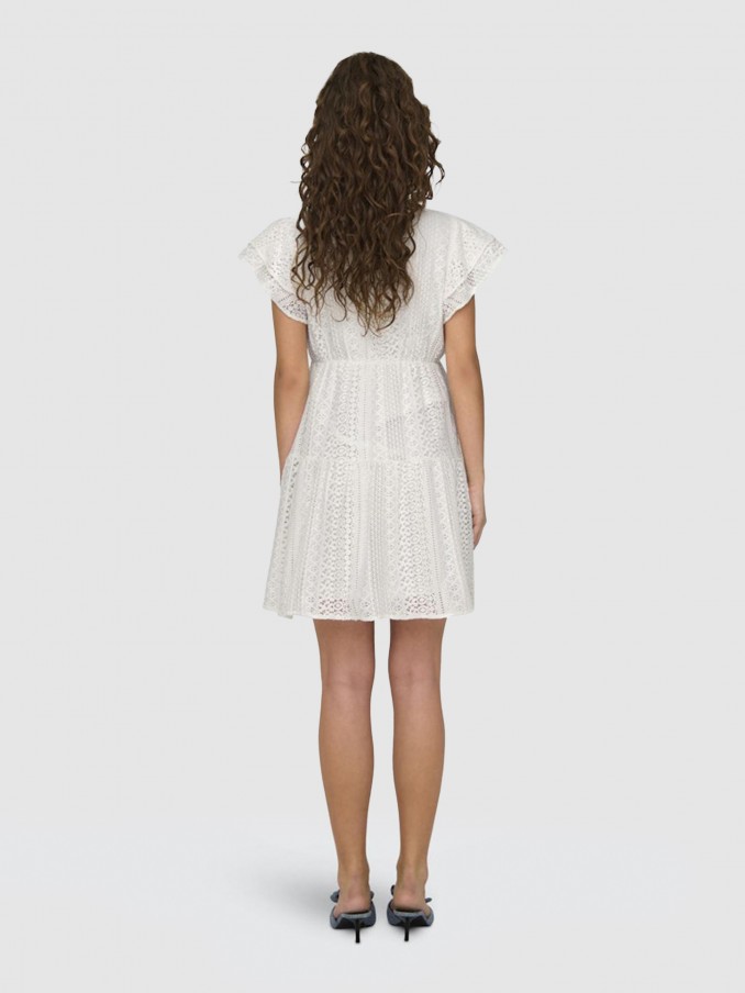 Dress Woman White Only