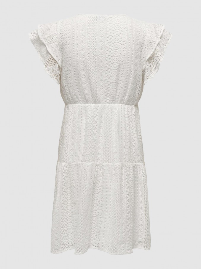 Dress Woman White Only